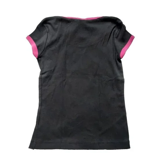 Vintage French Kitty by Mighty Fine Womens Top, Hair Salon, Black, Medium - Picture 4 of 4